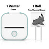 SearchFindOrder Green Printer Portable Mini Wireless Thermal Pocket Printer