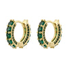 SearchFindOrder Green Round Earrings