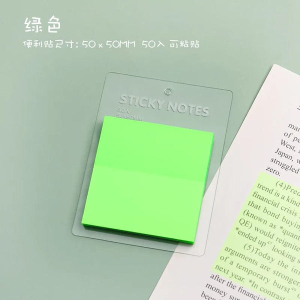 SearchFindOrder green Transparent Waterproof Sticky Note Pads