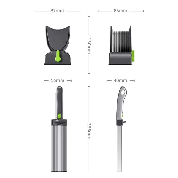 SearchFindOrder Grey Adjustable Stainless Steel Fresh Meat Slicer