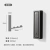 SearchFindOrder Grey-B Hidden Stainless Steel Folding Wall Hook