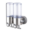 SearchFindOrder Grey base plate 2 Stainless Steel Wall-Mounted Soap Dispenser