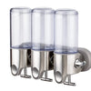 SearchFindOrder Grey base plate 3 Stainless Steel Wall-Mounted Soap Dispenser
