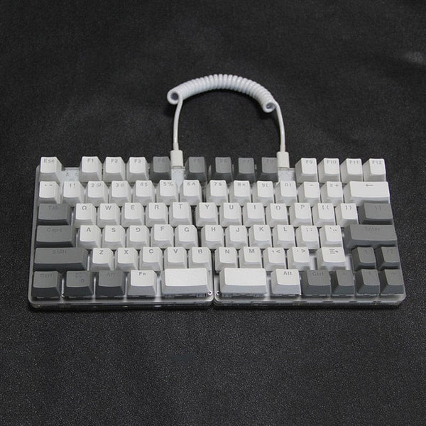 SearchFindOrder Grey / Black Switch Ergonomic 78-Key Split Mechanical Keyboard for Gaming and Office Work