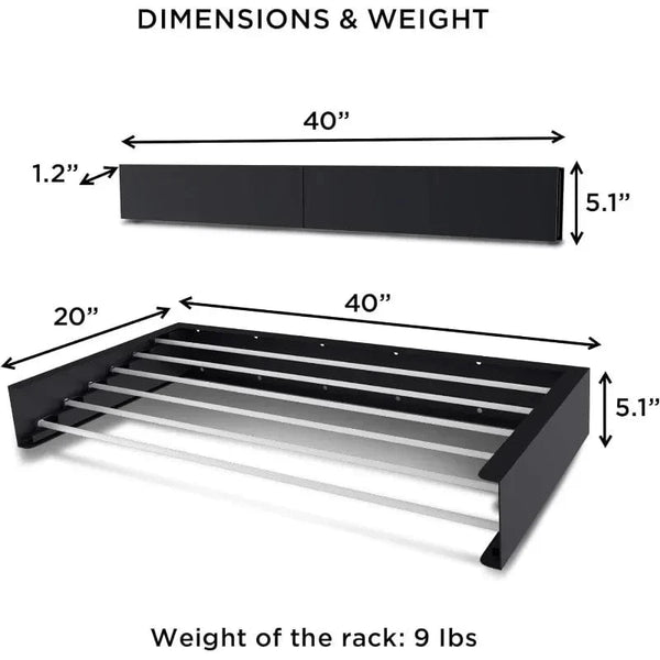 SearchFindOrder Grey Laundry Drying Rack