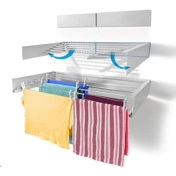 SearchFindOrder Grey Laundry Drying Rack