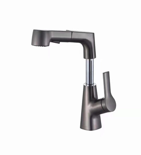 SearchFindOrder Grey Modern Bathroom Telescopic Basin Waterfall Faucet