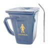 SearchFindOrder Grey / With Straw Recycling Bin Coffee Mug
