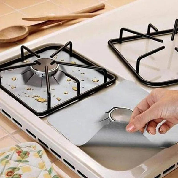 SearchFindOrder Guardian Chef Gas Range Shields Set of 4 Premium Reusable Gas Stove Protectors