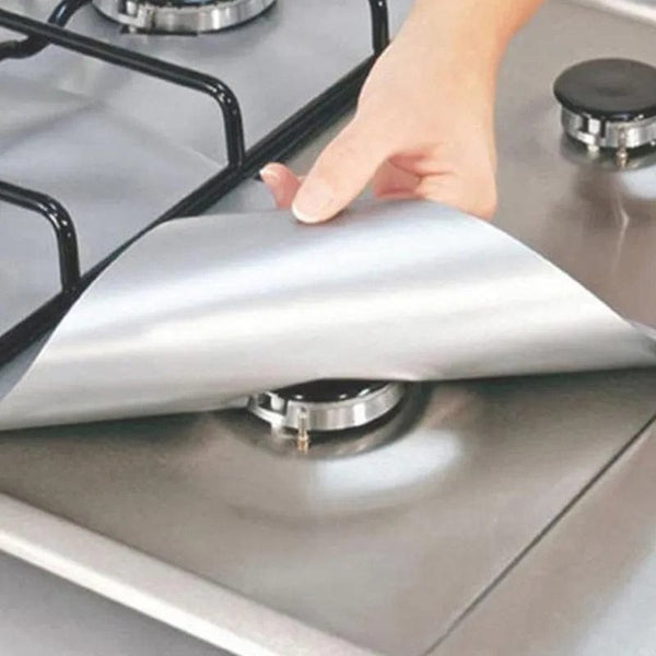SearchFindOrder Guardian Chef Gas Range Shields Set of 4 Premium Reusable Gas Stove Protectors