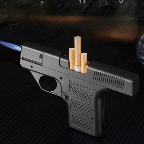 SearchFindOrder Gun Shape Secret Storage Jet Flame Lighter