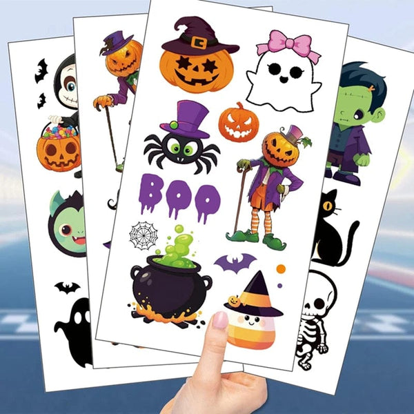SearchFindOrder Halloween Pumpkin Tattoo Stickers