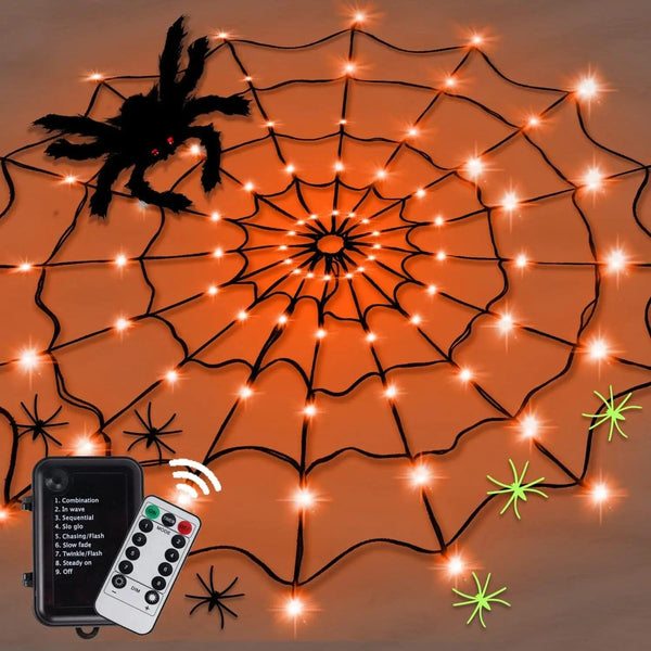 SearchFindOrder Halloween Spider Web Lights Decoration