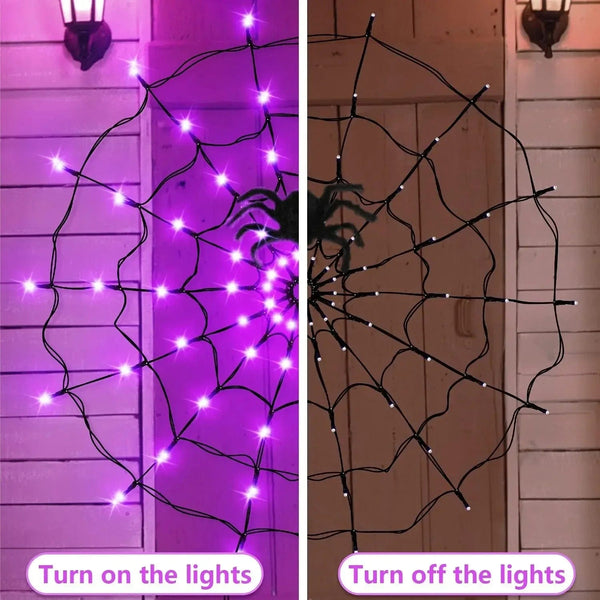 SearchFindOrder Halloween Spider Web Lights Decoration