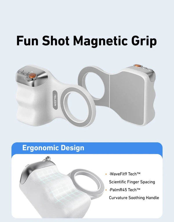 SearchFindOrder Hand Grip Fill light Phone Magnetic Camera Grip with Selfie Ring Light