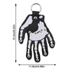 SearchFindOrder Hand-Shaped Leather Keychain