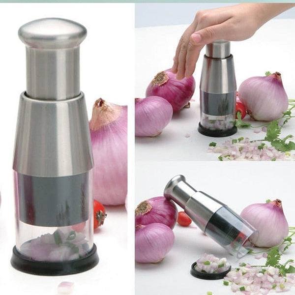 SearchFindOrder Handheld Manual Food Chopper with Onion/Garlic Crusher and Vegetable Slice