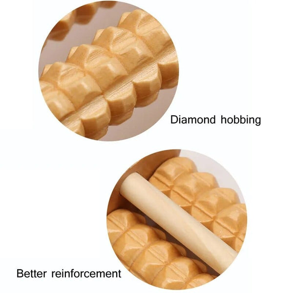 SearchFindOrder Harmony Sole Wooden Reflexology Foot Massager Revive, Relax, and Relieve