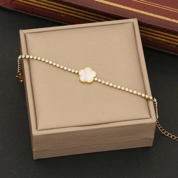 SearchFindOrder Heart, Butterfly and Flower Bracelet Set