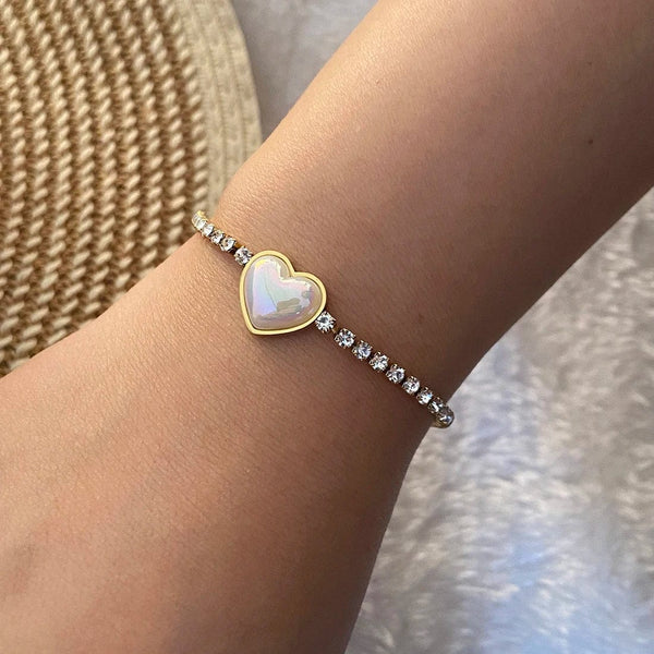 SearchFindOrder Heart, Butterfly and Flower Bracelet Set