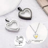 SearchFindOrder Heart Memorial Glass Cremation Necklace