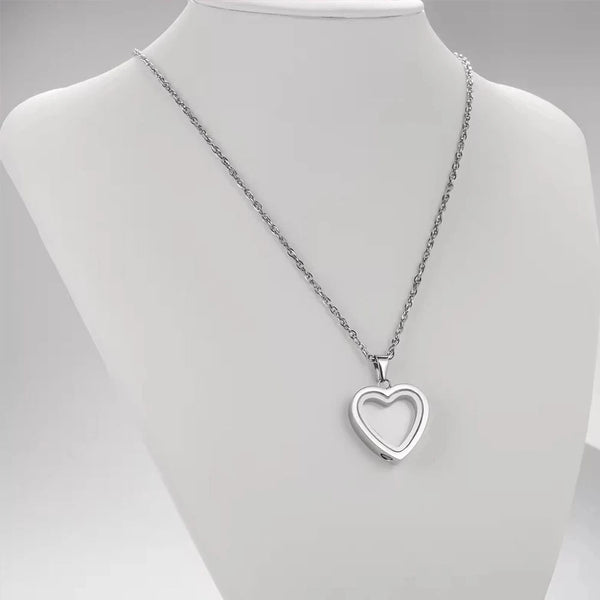 SearchFindOrder Heart Memorial Glass Cremation Necklace