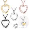 SearchFindOrder Heart Memorial Glass Cremation Necklace