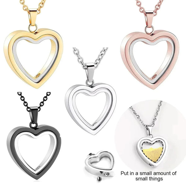 SearchFindOrder Heart Memorial Glass Cremation Necklace