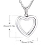 SearchFindOrder Heart Memorial Glass Cremation Necklace
