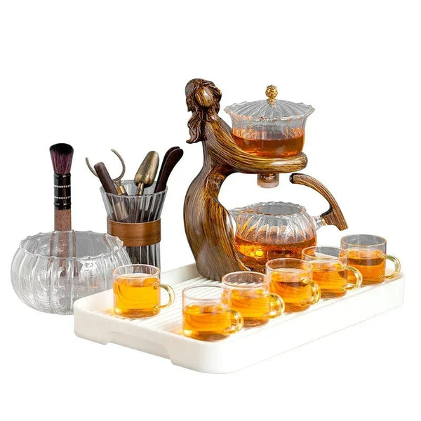 SearchFindOrder Heat-Resistant Glass Teapot