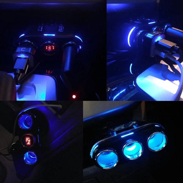 SearchFindOrder High-power 4-Port USB Car Charger