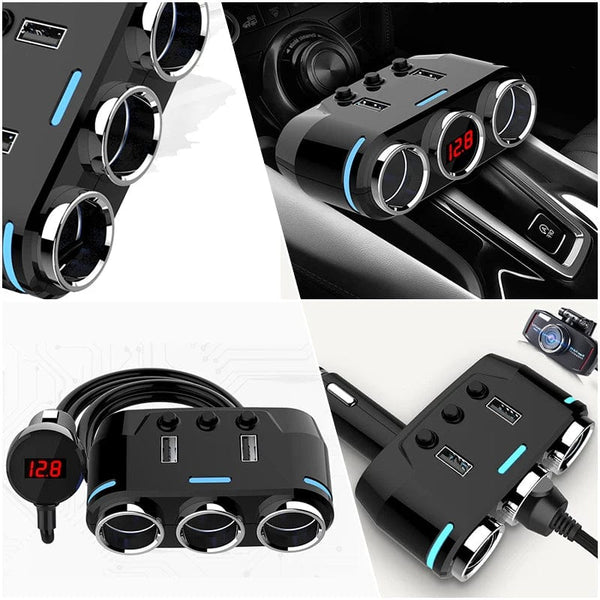 SearchFindOrder High-power 4-Port USB Car Charger