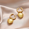 SearchFindOrder Hoop Heart Drop Earrings