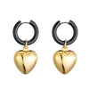 SearchFindOrder Hoop Heart Drop Earrings