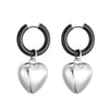 SearchFindOrder Hoop Heart Drop Earrings