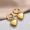 SearchFindOrder Hoop Heart Drop Earrings