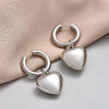 SearchFindOrder Hoop Heart Drop Earrings