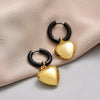 SearchFindOrder Hoop Heart Drop Earrings
