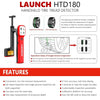 SearchFindOrder HTD180 High Accuracy Laser Tire Tread Depth Gauge - 0.1mm Precision, Wi-Fi/BT Support