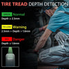 SearchFindOrder HTD180 High Accuracy Laser Tire Tread Depth Gauge - 0.1mm Precision, Wi-Fi/BT Support