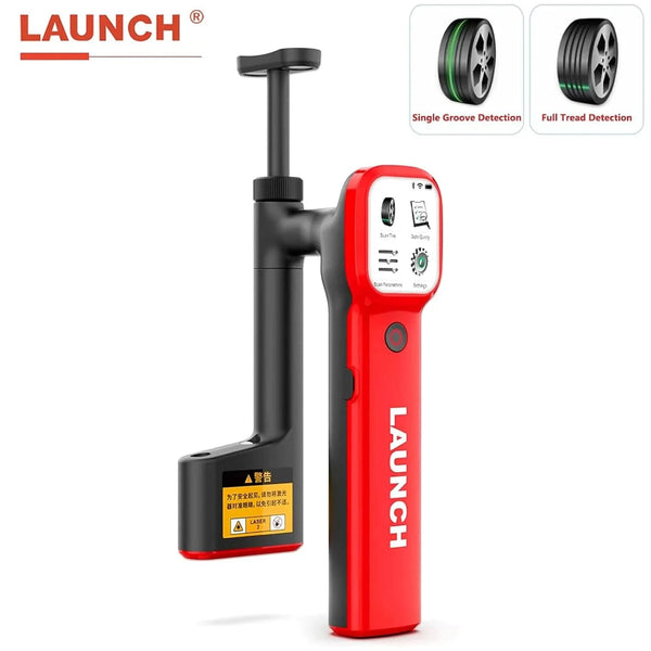 SearchFindOrder HTD180 High Accuracy Laser Tire Tread Depth Gauge - 0.1mm Precision, Wi-Fi/BT Support