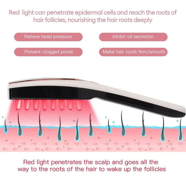SearchFindOrder Ivory 3 in 1 Phototherapy LED Rechargeable Massage Brush