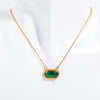 SearchFindOrder January Emerald Stone Aura Necklace