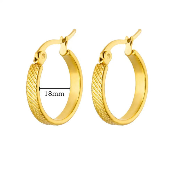 SearchFindOrder jewelry Chunky Hoop Earrings
