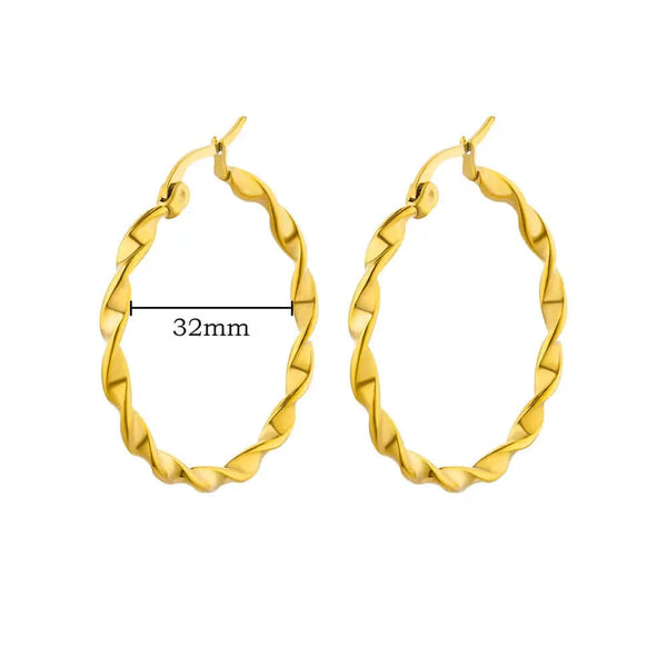 SearchFindOrder jewelry Chunky Hoop Earrings