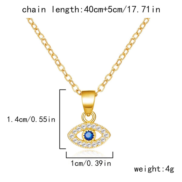 SearchFindOrder jewelry NC24Y0234-1 Evil Eyes Necklace