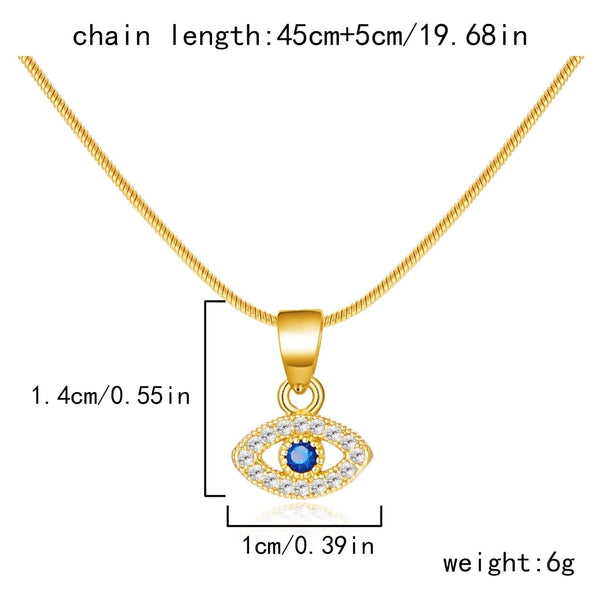 SearchFindOrder jewelry NC24Y0234-1 Evil Eyes Necklace