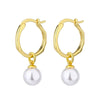 SearchFindOrder jewelry Pearl Hoop Earrings