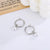 SearchFindOrder jewelry Silver Pearl Hoop Earrings