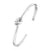 SearchFindOrder jewelry White / 57-60mm (adjusted) Knot Bangle Bracelet